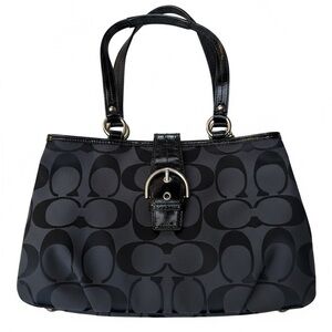 Black Coach Soho Signature Tote Bag